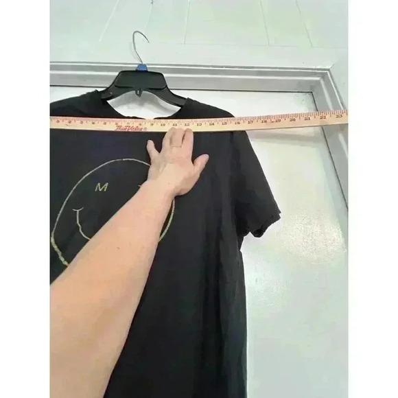 Intrigue Ink Dark Navy Blue Medium Smiley Face MT Montana T Shirt M - Picture 5 of 7